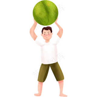 举着西瓜的男人