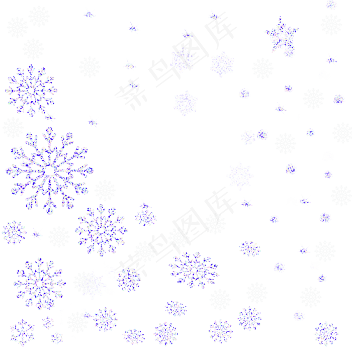圣诞节节日雪花元素,免抠元素(2000X2000(DPI:300))psd模版下载