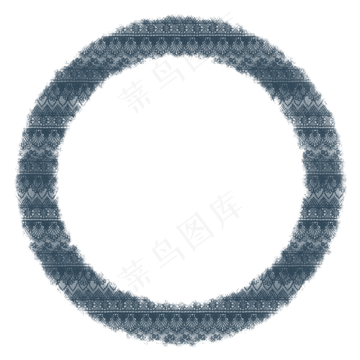 蓝色蕾丝姓名框纹理装饰唯美(2000X2000(DPI:299))psd模版下载