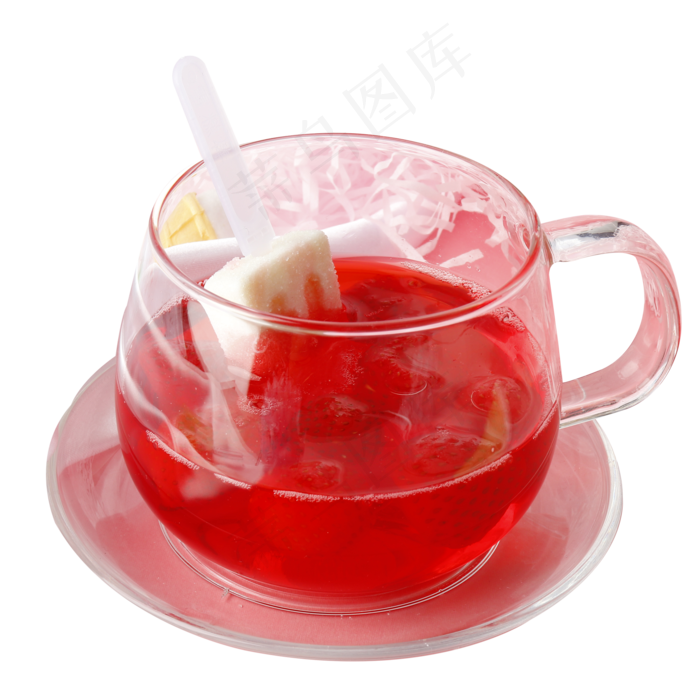 一杯红色的饮料免抠图(2000X2000(DPI:72))psd模版下载