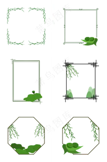 创意清明节主题边框