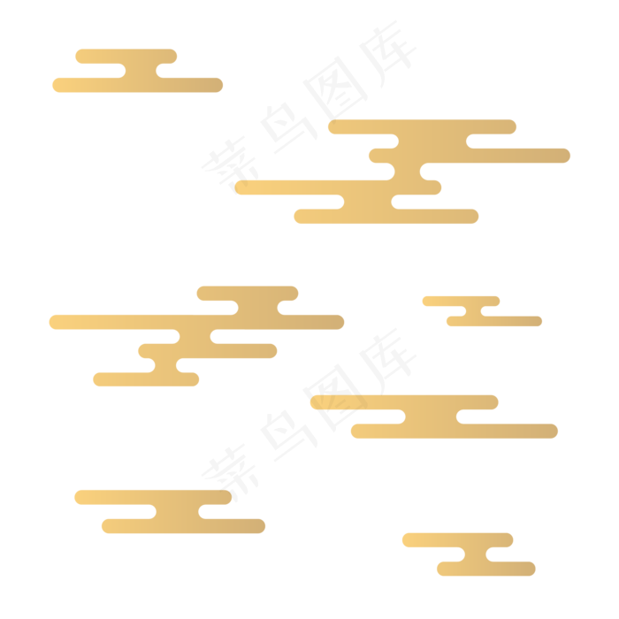 中国风云纹,免抠元素(2000*2000px 300 dpi )ai矢量模版下载