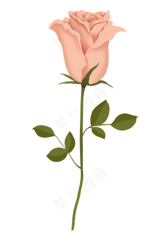 仿真粉色花卉玫瑰