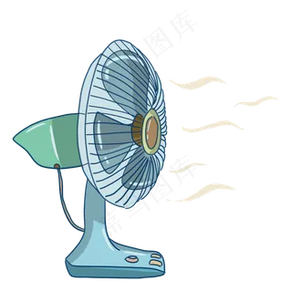 清凉小暑大暑节气电风扇