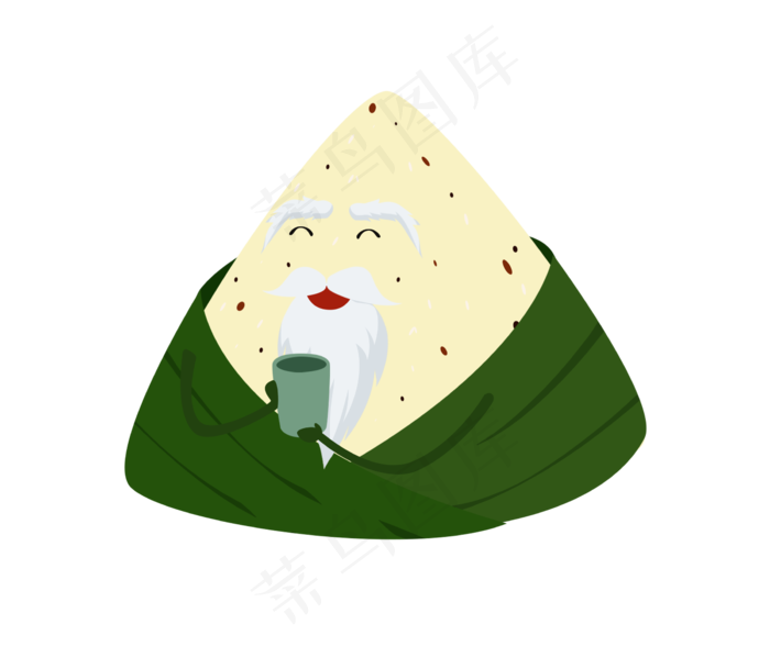 端午节拟人老爷爷粽子