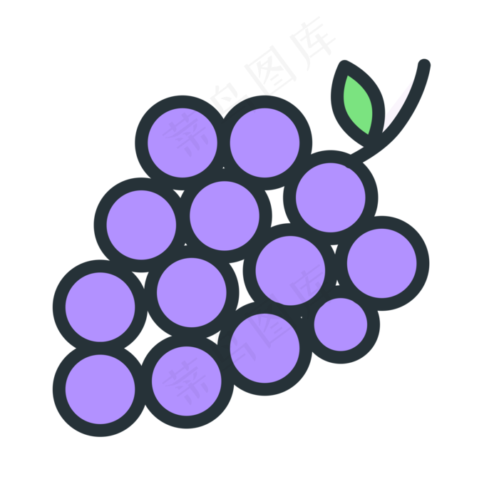 卡通葡萄(2000X2000(DPI:300))psd模版下载