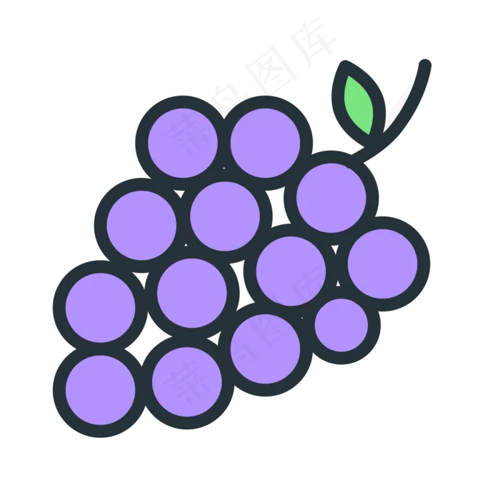卡通葡萄(2000X2000(DPI:300))psd模版下载