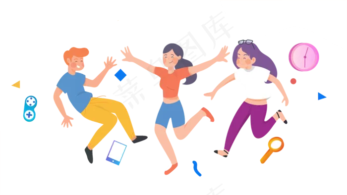 朋友一起玩耍(2000X1125(DPI:300))psd模版下载