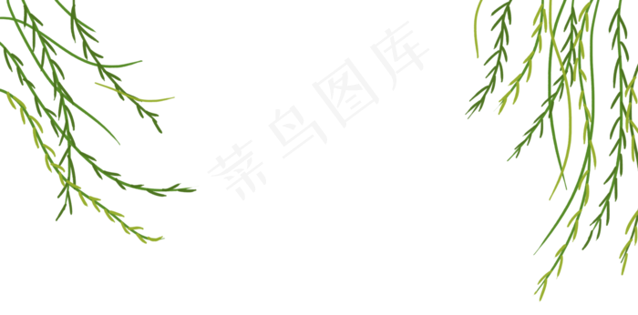 清明节春天清新柳叶