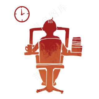 程序员剪影五一劳动节PNG素材,免抠元素