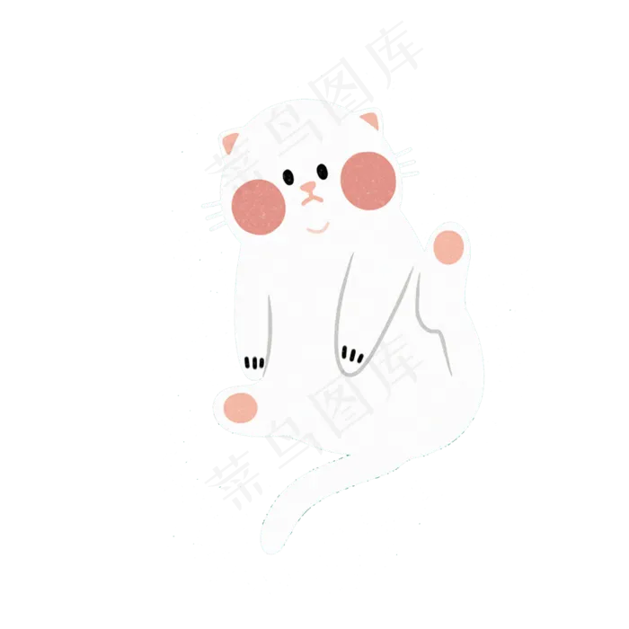 儿童节猫咪素材(2000X2000(DPI:300))psd模版下载