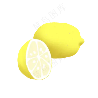 黄色水果柠檬