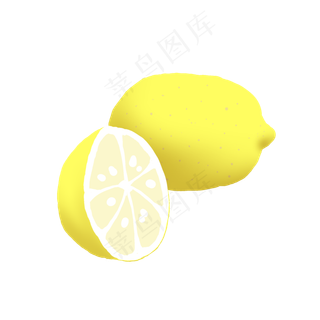 黄色水果柠檬