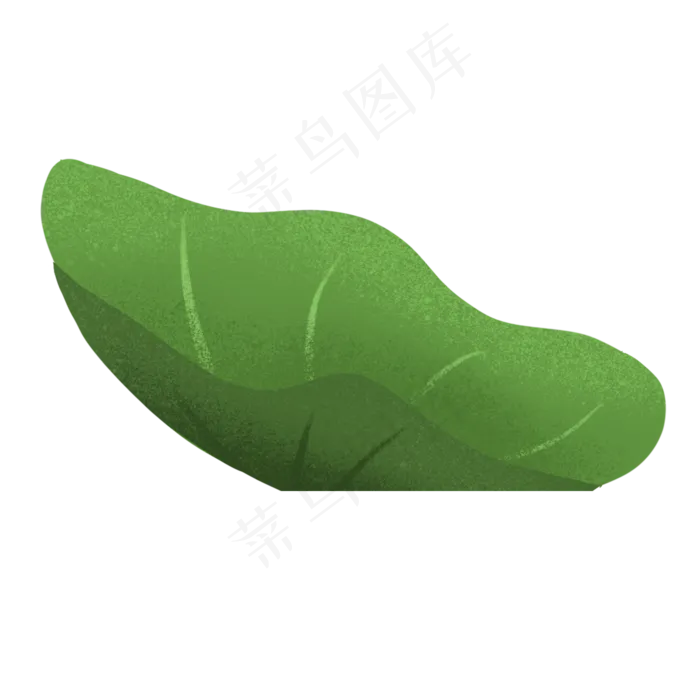 绿叶卡通荷花植物(2000X2000(DPI:300))psd模版下载