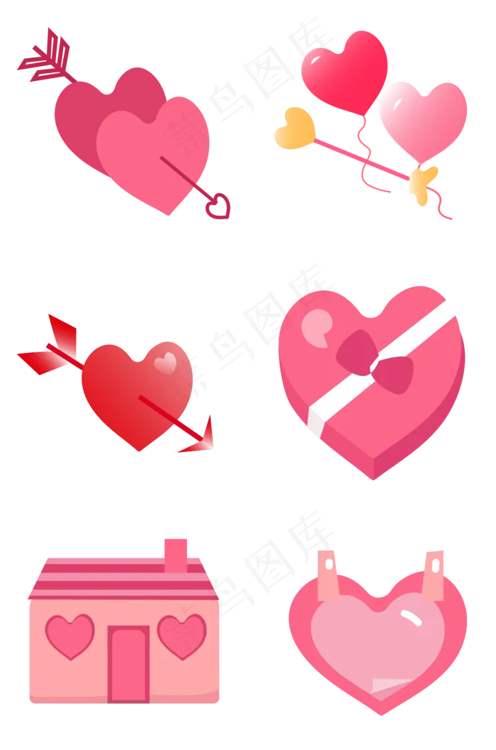 爱心礼物(2000X3020(DPI:300))psd模版下载