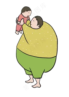 大大的爸爸把孩子举高高