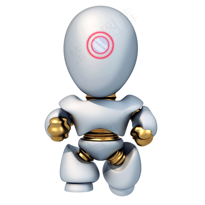 迷你机器人png图,免抠元素