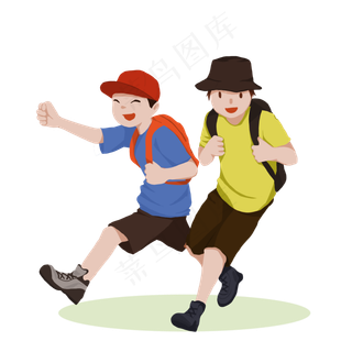 儿童节背书包学生