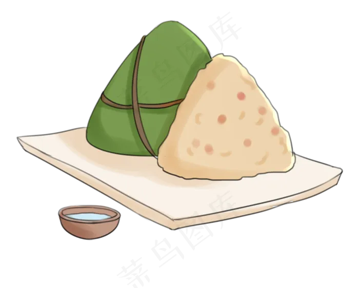 盘子里的绿色粽子(2489X2000(DPI:300))psd模版下载