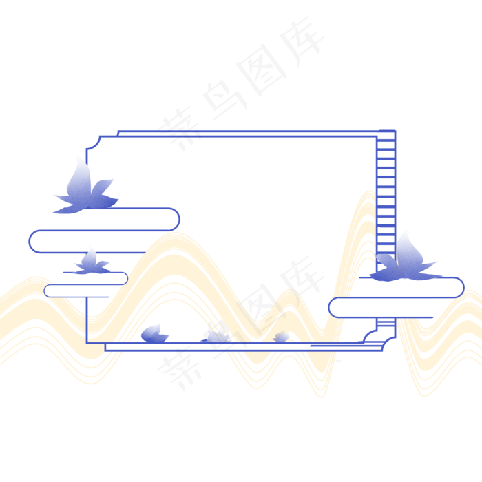 新中式山水(2000X2000(DPI:300))psd模版下载