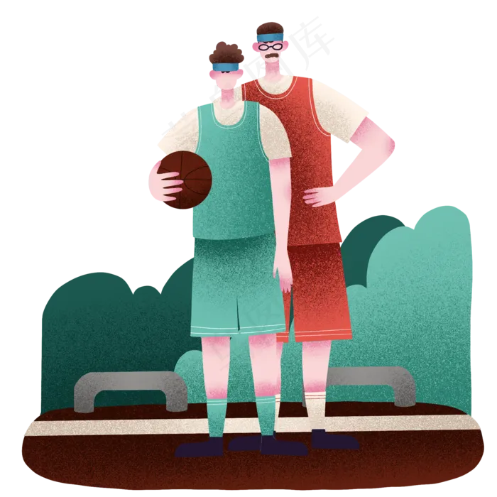 一起打球父子(2000X2000(DPI:300))psd模版下载