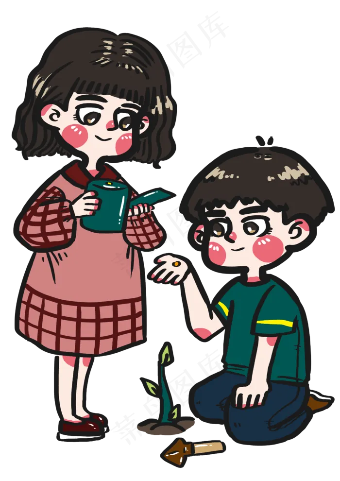 植树节从种子开始培养树苗成长卡(2480X3508(DPI:300))psd模版下载