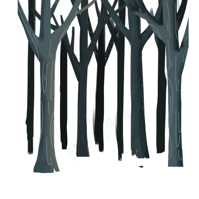 新鲜的大树免抠图(2000X2000(DPI:300))psd模版下载