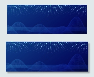 商务金融线条几何banner