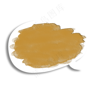 喷墨墨迹扁平气泡框7