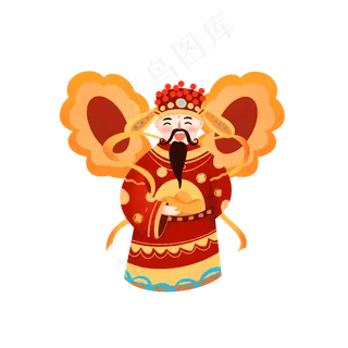 2020鼠年财神,免抠元素