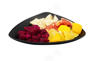 三角盘水果拼盘