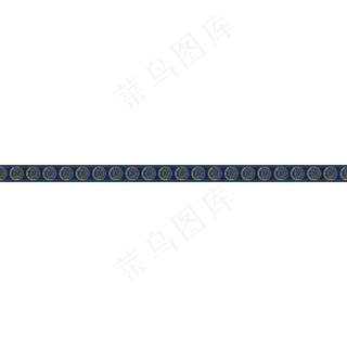 蓝色国风分割线