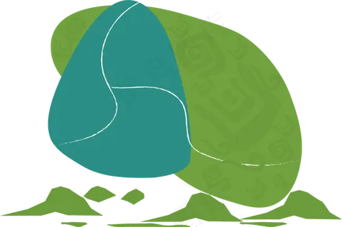 环保长寿山水图标