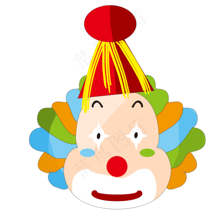 创意愚人节玩偶插画,免抠元素