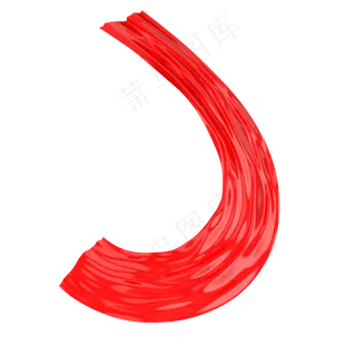 C4D红色丝带立体装饰