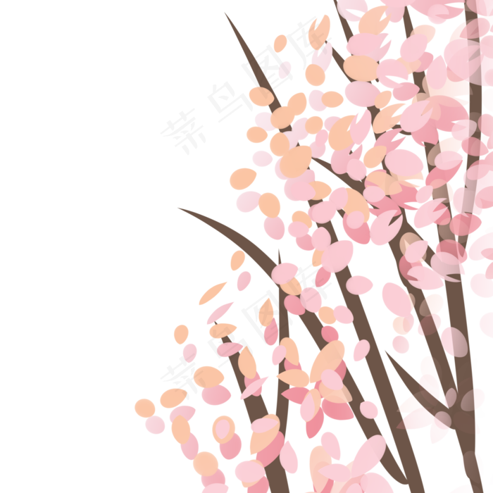 粉色植物枝条下载