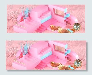 唯美电商通用小场景