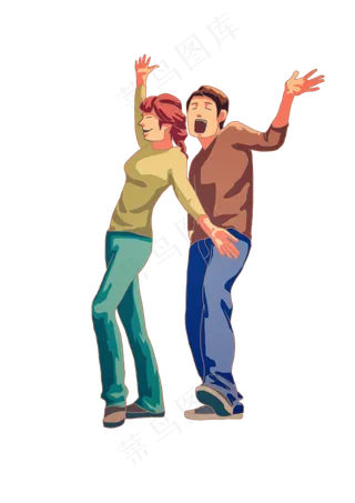 五四青年节2个青年人免扣元素