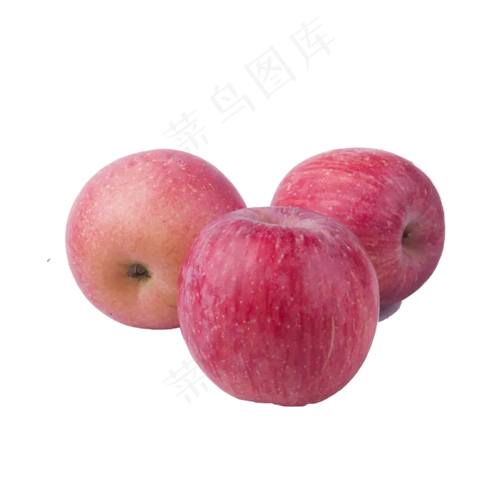 三个新鲜的大苹果免扣图(2000X2000(DPI:300))psd模版下载