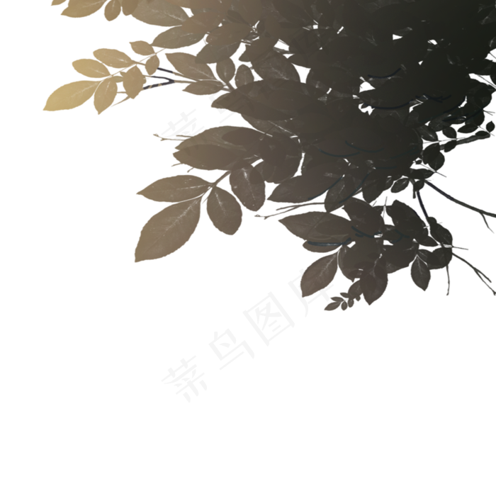 卡通绿色树叶下载(2000X2000(DPI:300))psd模版下载