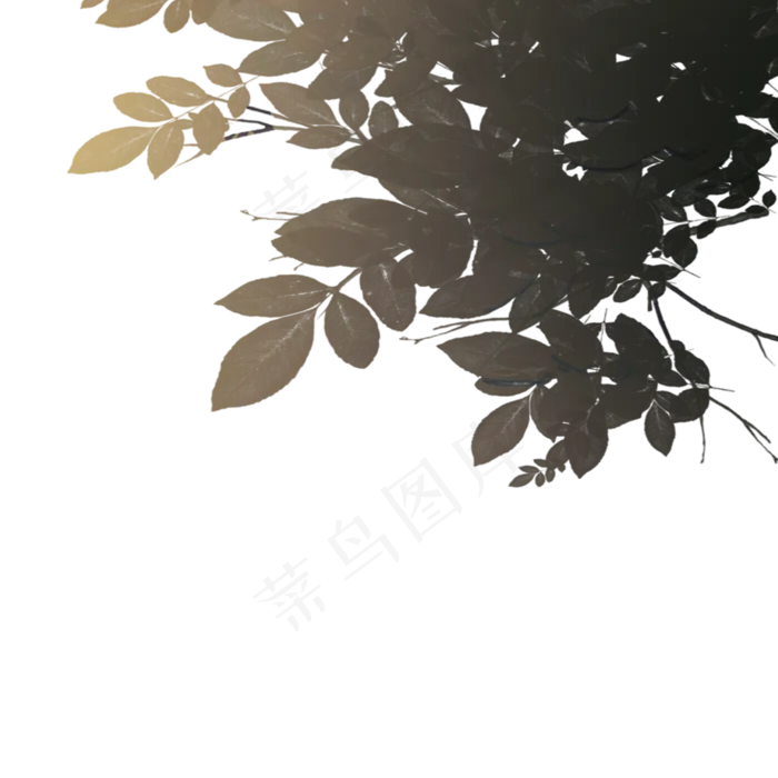 卡通绿色树叶下载(2000X2000(DPI:300))psd模版下载