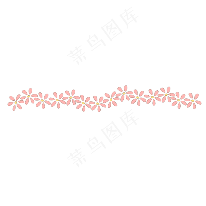 小花分界线(2000X2000(DPI:300))psd模版下载