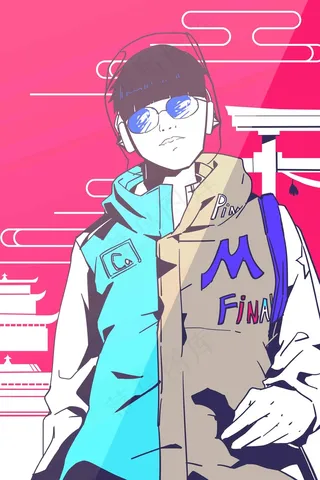 街头文化时尚潮流国潮时尚音乐耳机国潮