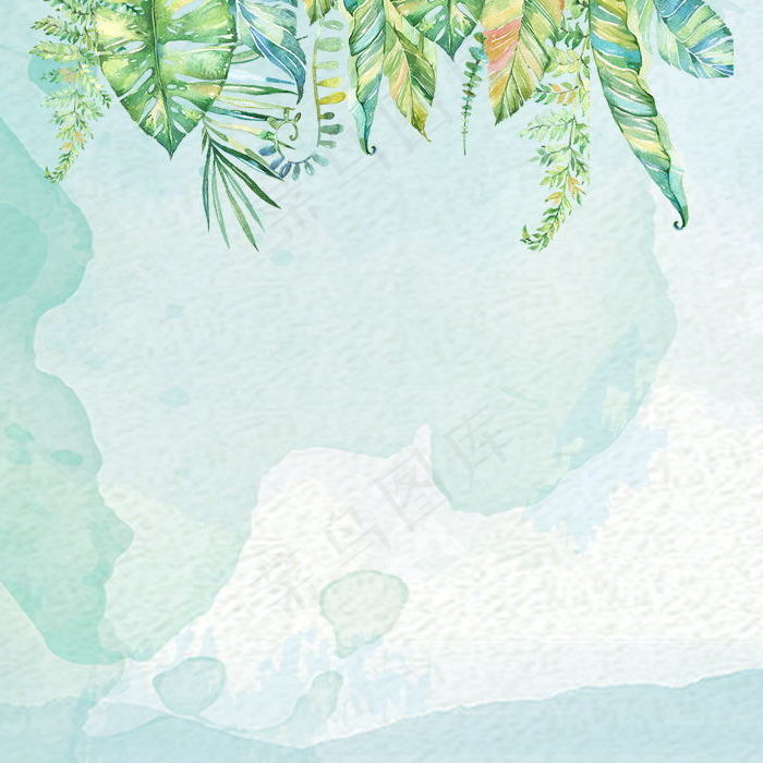 夏至时尚简约风创意背景