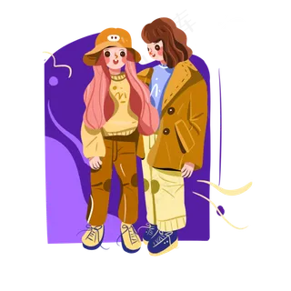 儿童节准备出去玩耍的小闺蜜pn