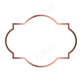 烫金风格矢量边框