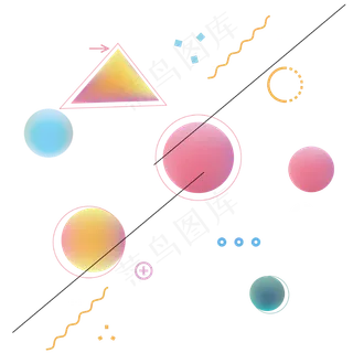 孟菲斯创意电商图案