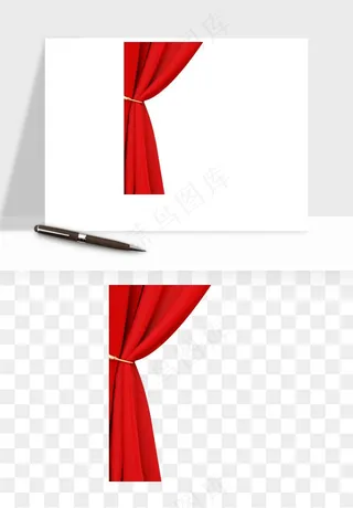 窗帘幕布帷幕png免抠