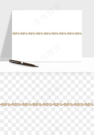 中式边框图案矢量png免抠