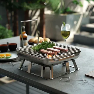 桌面便携小烧烤架--餐桌